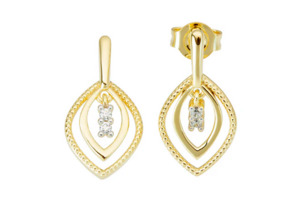Teardrop Diamond Earrings