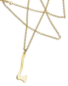 Karen Walker 2: Axe Pendant Gold