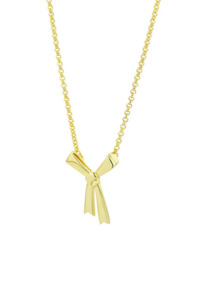 Karen Walker 2: Small Bow Necklace - Gold-Plated