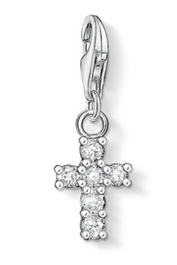 CZ Cross Charm - SS