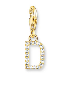 Thomas Sabo 1: Charmista letter "D" CZ YGP