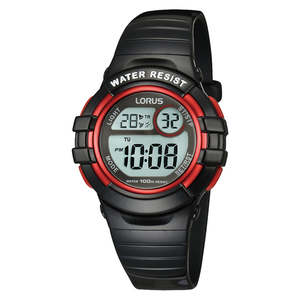 Lorus: Lorus Youth Digital Sports Watch - Black/Red