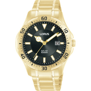 Lorus Gents Sports -  Analogue - 3 Hands - Gold Strap