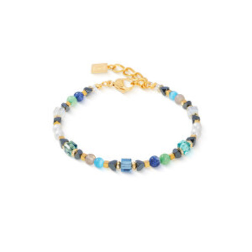 Coeur De Lion 1: Precious Shape Mix Green & Blue Bracelet