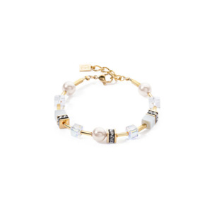 Coeur De Lion 1: Pearl Mix Gold-White Bracelet