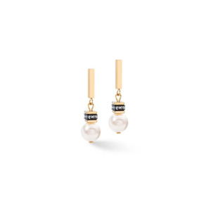 Coeur De Lion 1: Pearl Mix Gold-White Earrings