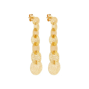 Najo: Milleluci Grande Disc Earrings - SSGP