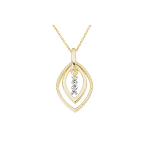 Teardrop Diamond Pendant