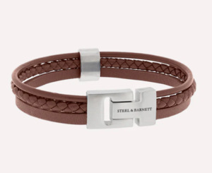 Steel And Barnett: "Casual Cole" bracelet - Peanut - Medium