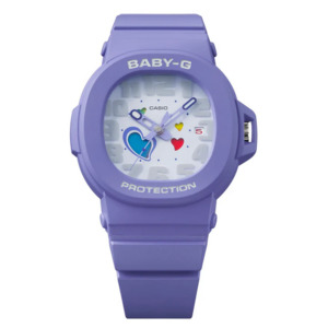 Kids Watches: Baby-G Ana Swing Heart Dial - Purple