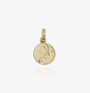 Evolve: NZ Map Coin Pendant (Cherished) - Gold