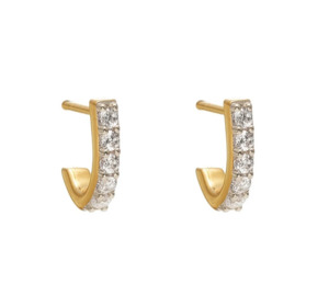 Ciel Earrings CZ + Gold