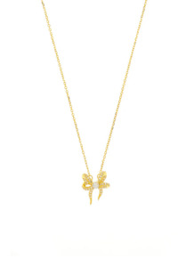 Georgini: Sweet Heart Bow Necklace - GP
