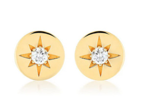 Georgini: Gold Stellar Lights stud earring - SSGP
