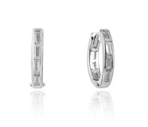 Georgini: Baguette Hoop Earrings - SSRP