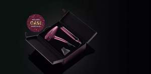 GHD Kit - Cherry Chic Chronos Styler & Helios Dryer with Vanity Case