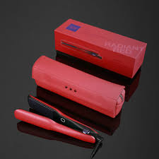 GHD Max Wide Hair Straightener - Radiant Red with Bag
