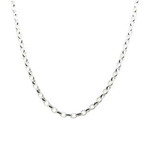 Sterling Silver 'BO1' Oval Belcher Chain