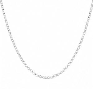 Pendants And Necklaces: Sterling Silver 'B1' Round Belcher Chain