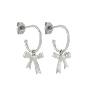 Karen Walker - Sterling Silver Bow Hoop Earrings