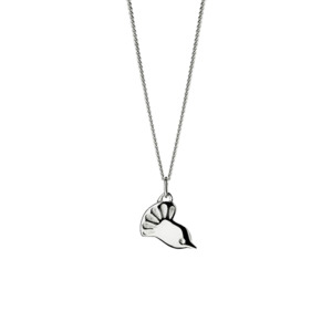 BOH RUNGA - Sterling Silver Petite Baby Fantail Pendant