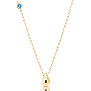New Collection: BOH RUNGA - Sterling Silver Yellow Gold Plated Drop in the Ocean Necklace