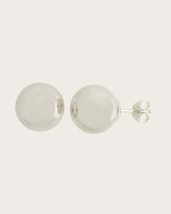 Sterling Silver 10mm Ball Stud Earrings