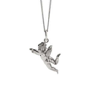 Meadowlark - Sterling Silver Cherub Charm Necklace