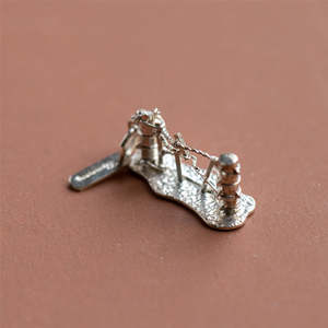 CHARM OF FARMING - STERLING SILVER TARANAKI GATE CHARM