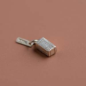 CHARM OF FARMING - STERLING SILVER HAY BALE CHARM