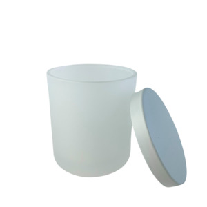 Frosted Vogue & White Lid Bundle - Candle Creations