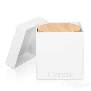 Veluto Gift Box Large White - Candle Creations