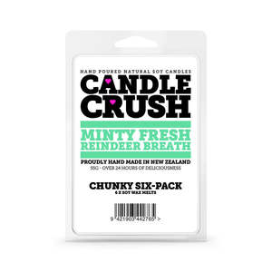 wax melts: Minty Fresh Reindeer Breath Chunky Six-Pack