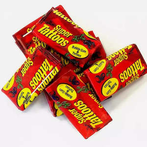 Novelties: Super Tattoos Bubblegum