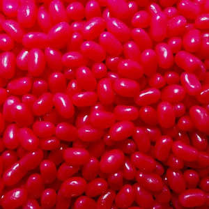 Rainbow Confectionery: Red Jelly Beans