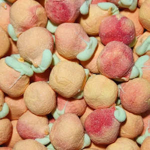 Marshmallow Lollies: Jelly Filled Peach Marshmallows