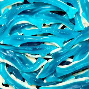 Animal Lollies: Large Blue and White Dolphins