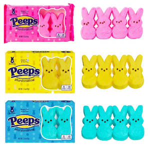 Marshmallow Lollies: Peeps Marshmallow Bunnies 4pc