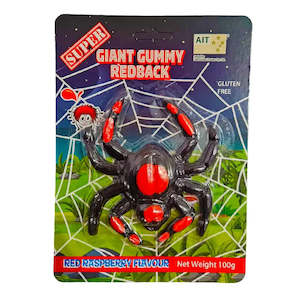 Gummy Lollies: Giant Gummy Red Back Spider 100g