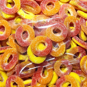 Sour Peach Rings Promotional Lollies