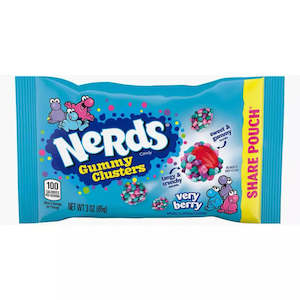 Nerds Candy: Nerd Gummy Clusters Very Berry 85g Sharepack