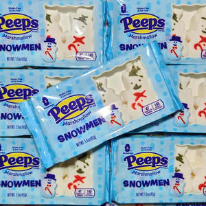 Marshmallow Lollies: Peeps Marshmallow Snowmen 3pc 42g