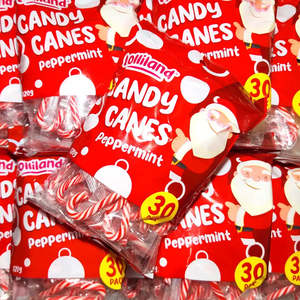 Mini Candy Canes Peppermint 30pk 120g