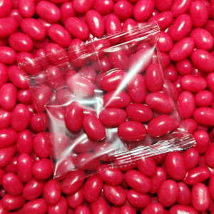 250 x Red Jellybean Promotional Bags 30g