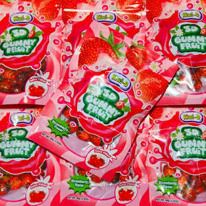 Gummy Lollies: 3D Gummy Strawberry 80g