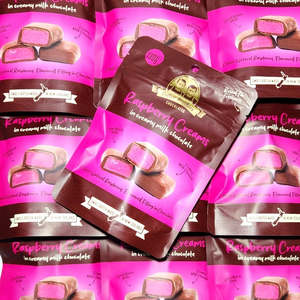 Chocolates: Raspberry Creams In Milk Chocolate 130g
