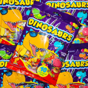 Gummy Lollies: Dinosaurs Gummies 10 Pack (10 x 25g)