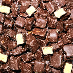 Chocolates: Mango Coconut Dark Choc Squares
