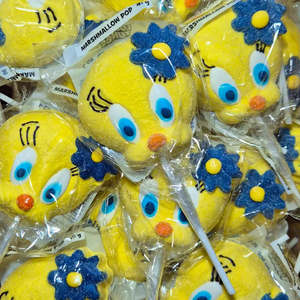 Lollies: Tweety Bird Marshmallow Pop 45g