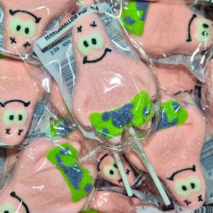 Lollies: Patrick Star Marshmallow Pop 45g